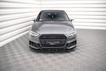Maxton Parts - Frontlippe passend für Audi S3 / A3 S-Line Sportback 8V FL schwarz matt