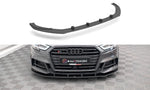 Maxton Parts - Frontlippe passend für Audi S3 / A3 S-Line Sportback 8V FL schwarz matt