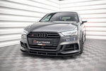 Maxton Parts - Frontlippe passend für Audi S3 / A3 S-Line Sportback 8V FL schwarz matt