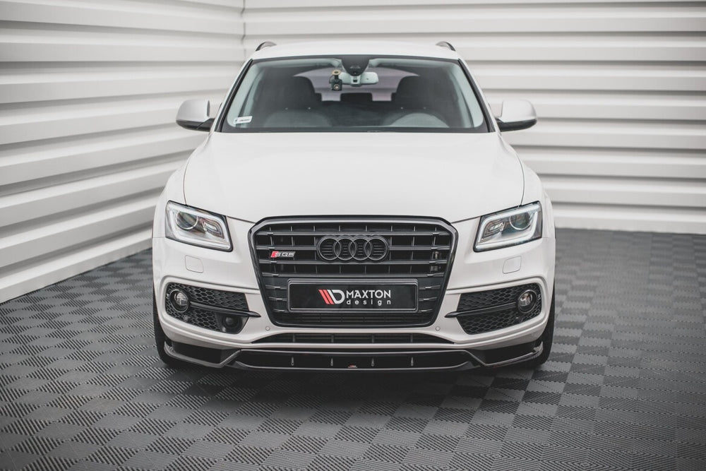 Maxton Parts - Frontlippe passend für Audi SQ5 / Q5 S-Line Mk1 (8R) schwarz Hochglanz