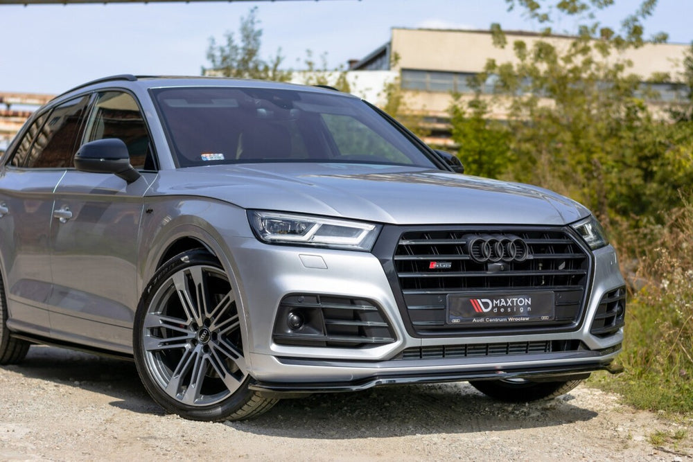 Maxton Parts - Frontlippe passend für Audi SQ5/Q5 S-line Mk2 schwarz Hochglanz