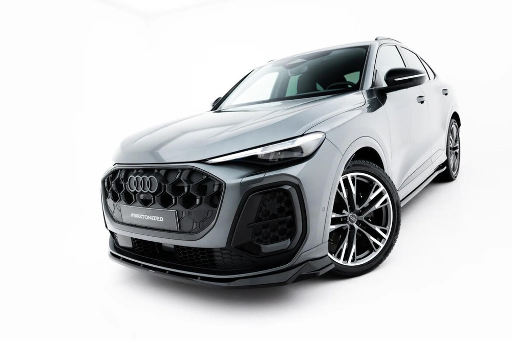 Maxton Parts - Frontlippe passend für Audi SQ5 / Q5 S-Line Sportback / SUV Mk3 schwarz Hochglanz