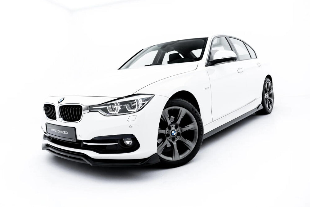 Maxton Parts - Frontlippe passend für BMW 3er Sportline Limousine / Touring F30 / F31 schwarz Hochglanz