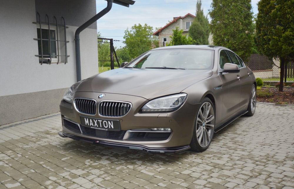 Maxton Parts - Frontlippe passend für BMW 6er GRAN Coupe schwarz Hochglanz