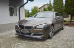 Maxton Parts - Frontlippe passend für BMW 6er GRAN Coupe schwarz Hochglanz