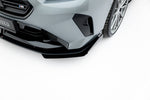 Maxton Parts - Frontlippe passend für BMW M135i F70 schwarz matt + Hochglanz Flaps
