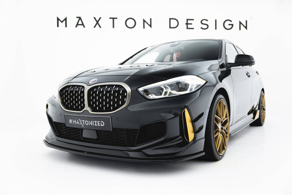 Maxton Parts - Frontlippe passend für BMW M135i M-Performance F40 schwarz Hochglanz
