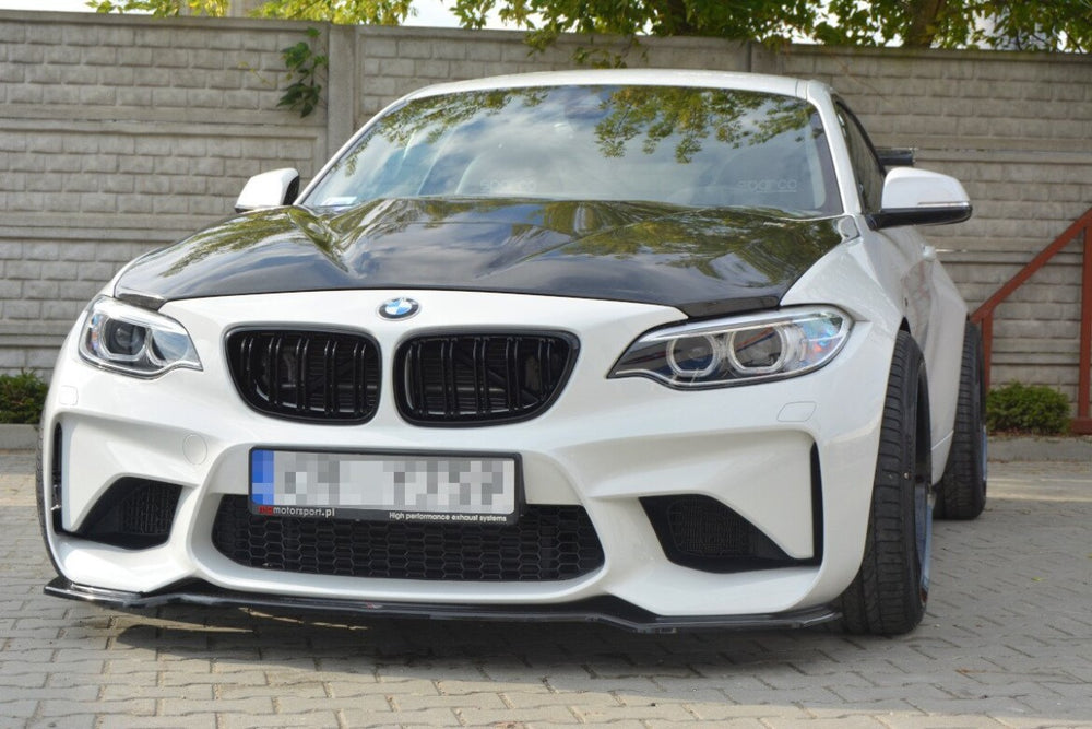 Maxton Parts - Frontlippe passend für BMW M2 (F87) Coupe schwarz Hochglanz