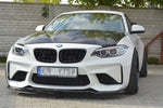 Maxton Parts - Frontlippe passend für BMW M2 (F87) Coupe schwarz Hochglanz