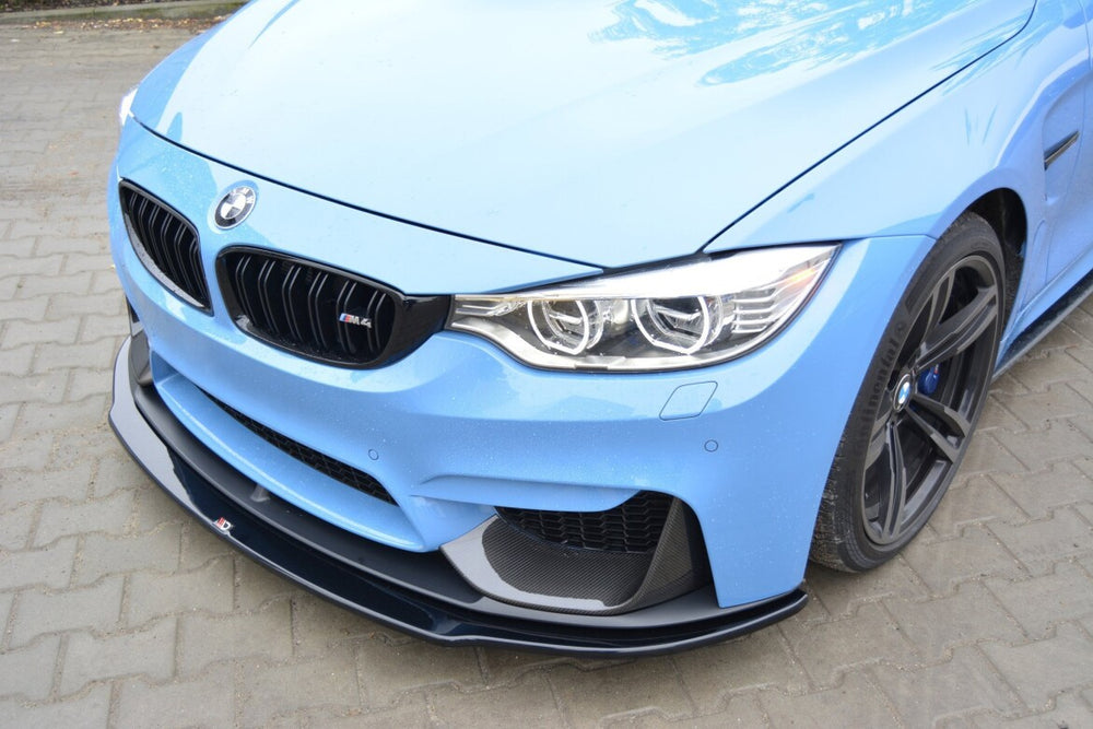 Maxton Parts - Frontlippe passend für BMW M4 F82 M-performance schwarz Hochglanz (BM-4-32-M-MPFC-FD1-G)
