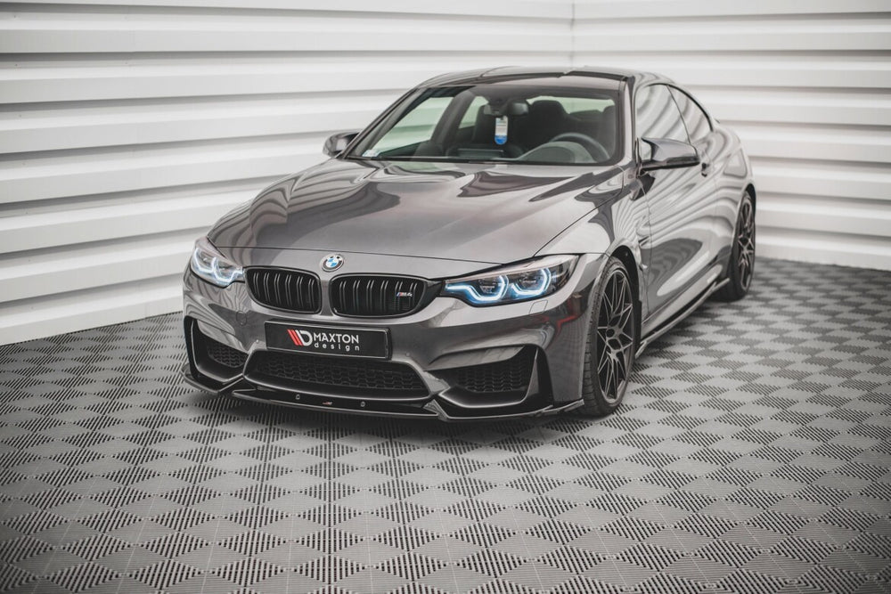 Maxton Parts - Frontlippe passend für BMW M4 F82 schwarz Hochglanz