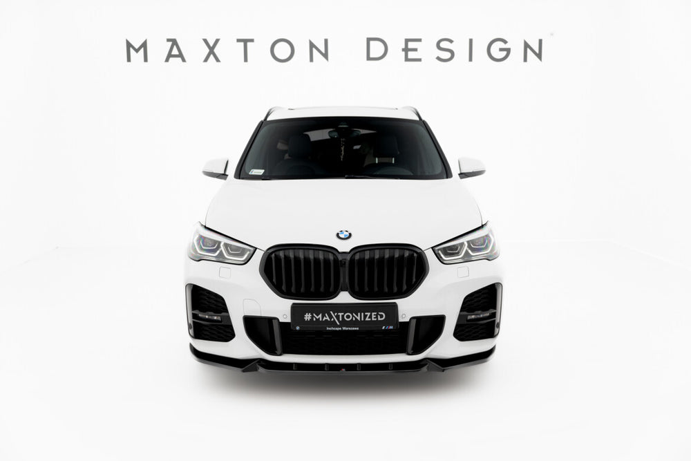 Maxton Parts - Frontlippe passend für BMW X1 M-Paket F48 FL schwarz Hochglanz