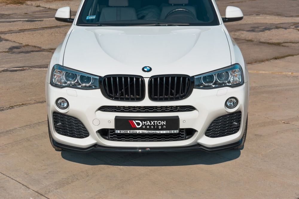 Maxton Parts - Frontlippe passend für BMW X3 M-Paket F25 FL schwarz Hochglanz