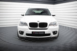 Maxton Parts - Frontlippe passend für BMW X5 E70 FL M Paket schwarz Hochglanz