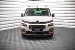 Maxton Parts - Frontlippe passend für Citroen Berlingo Mk3 schwarz Hochglanz