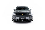Maxton Parts - Frontlippe passend für CUPRA Leon ST / Hatchback Mk1 FL schwarz matt + Hochglanz Flaps
