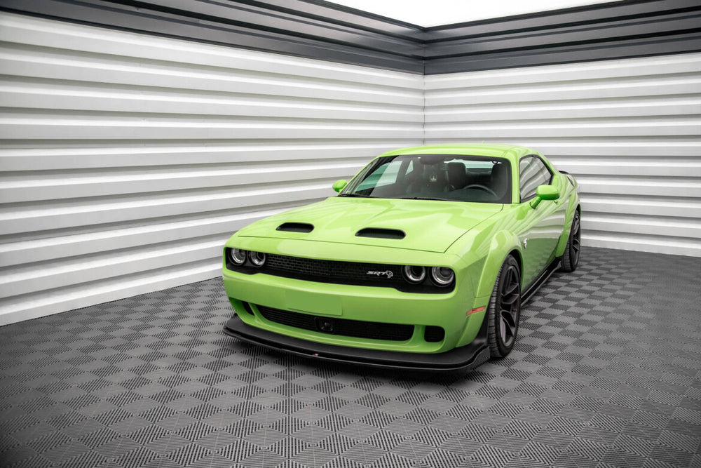 Maxton Parts - Frontlippe passend für Dodge Challenger SRT Hellcat Widebody Mk3 schwarz Hochglanz