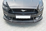 Maxton Parts - Frontlippe passend für Ford Mustang GT Mk6 schwarz matt (FO-MU-6-GT-CNC-FD1)