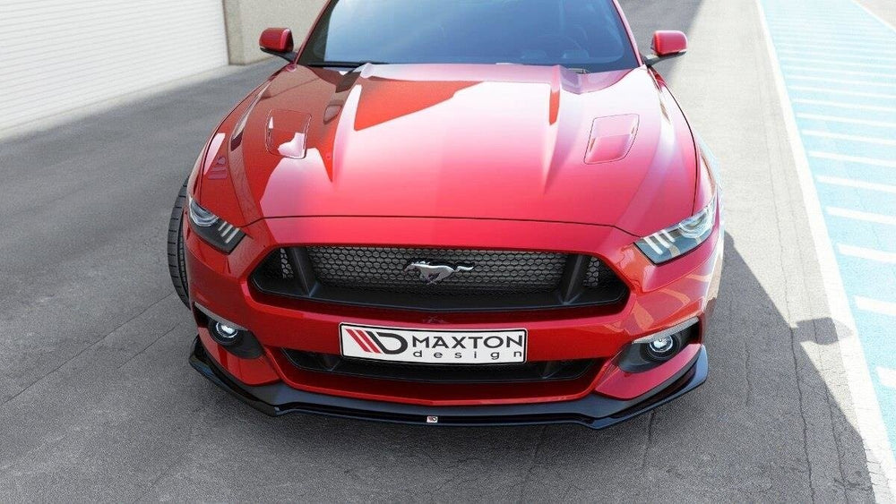 Maxton Parts - Frontlippe passend für Ford Mustang Mk6 schwarz Hochglanz