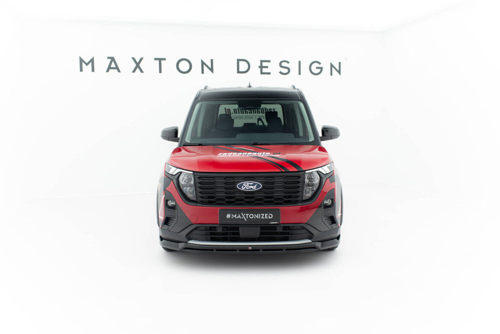 Maxton Parts - Frontlippe passend für Ford Tourneo Courier Mk2 schwarz Hochglanz