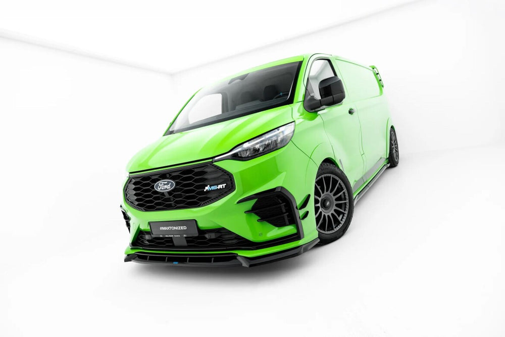 Maxton Parts - Frontlippe passend für Ford Transit Custom MSRT Mk2 schwarz Hochglanz