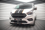 Maxton Parts - Frontlippe passend für Ford Transit Custom ST-Line Mk1 FL schwarz Hochglanz