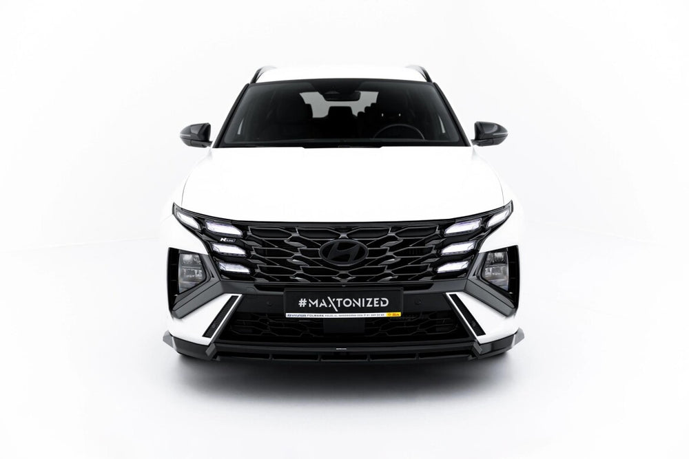 Maxton Parts - Frontlippe passend für Hyundai Tucson N-Line Mk4 Facelift schwarz Hochglanz