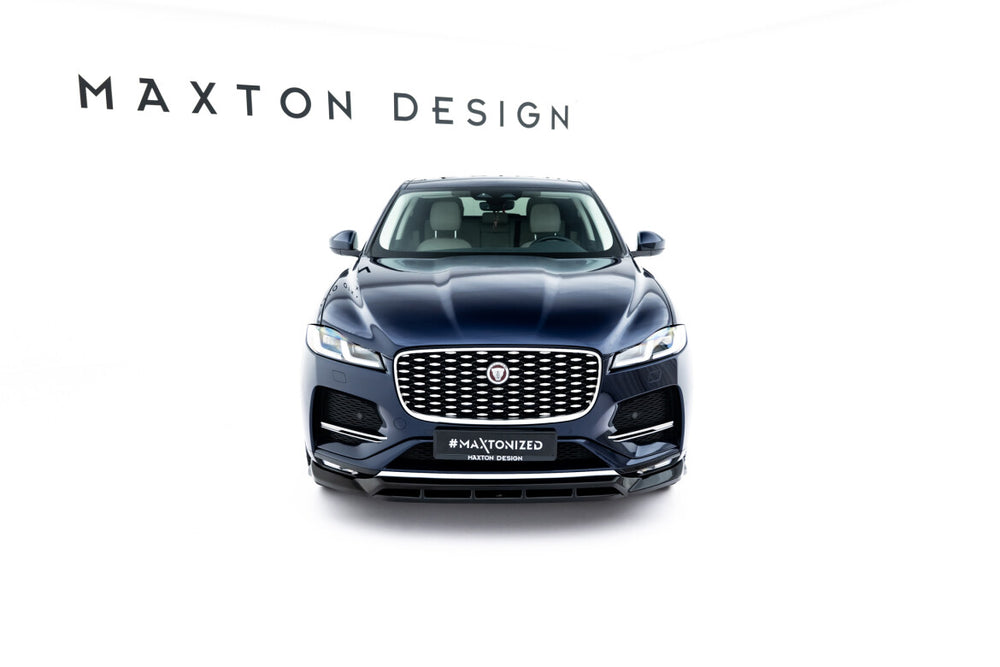 Maxton Parts - Frontlippe passend für Jaguar F-Pace R-Sport Mk1 FL schwarz Hochglanz