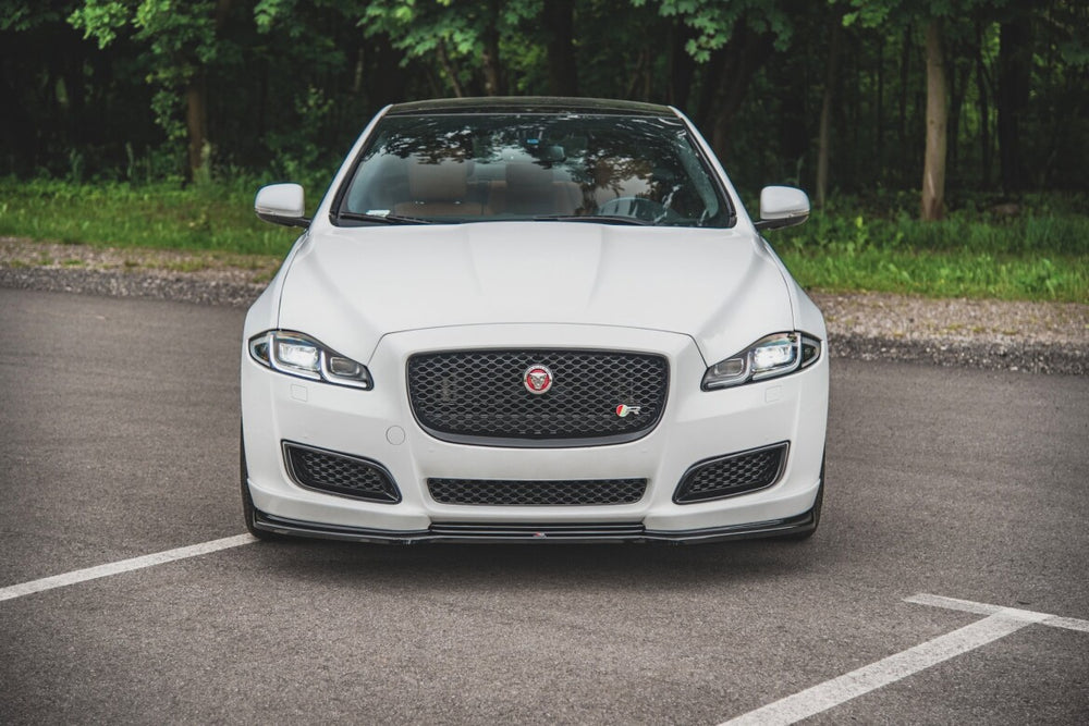 Maxton Parts - Frontlippe passend für Jaguar XJ R-Sport X351 FL schwarz Hochglanz