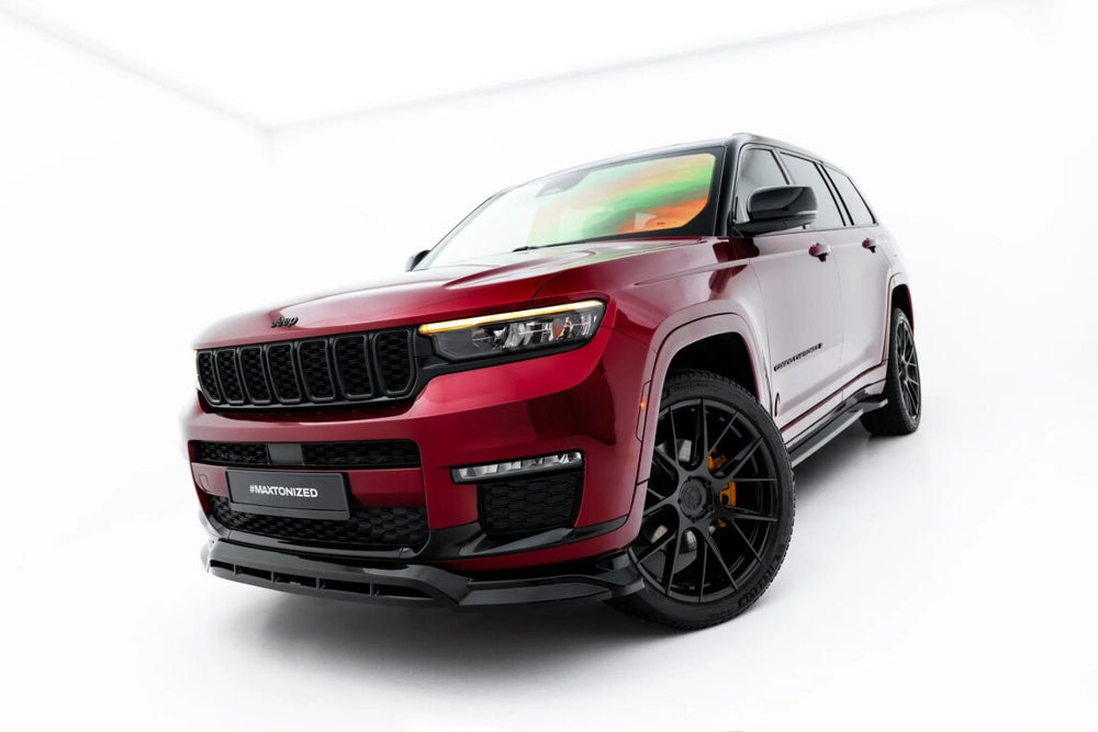 Maxton Parts - Frontlippe passend für Jeep Grand Cherokee L Mk5 schwarz Hochglanz