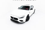 Maxton Parts - Frontlippe passend für Maserati Ghibli Modena Mk3 FL schwarz Hochglanz