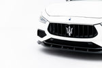 Maxton Parts - Frontlippe passend für Maserati Ghibli Modena Mk3 FL schwarz Hochglanz