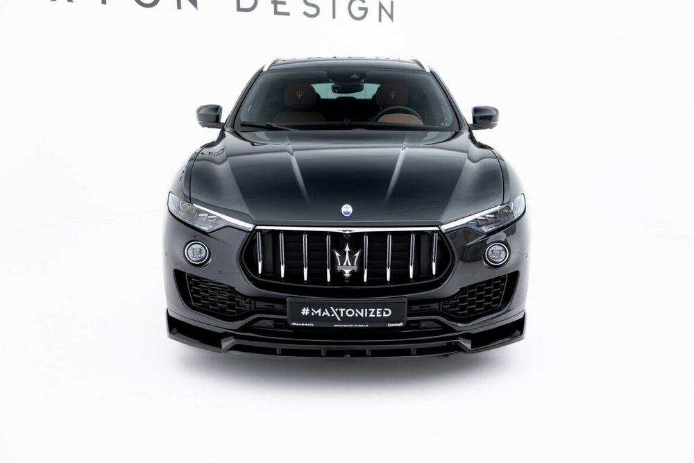 Maxton Parts - Frontlippe passend für Maserati Levante GT Mk1 FL schwarz Hochglanz