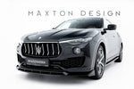 Maxton Parts - Frontlippe passend für Maserati Levante GT Mk1 FL schwarz Hochglanz