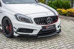 Maxton Parts - Frontlippe passend für Mercedes A45 AMG W176 schwarz Hochglanz