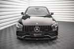 Maxton Parts - Frontlippe passend für Mercedes-AMG GLC 43 / AMG-Line SUV X253 FL schwarz Hochglanz