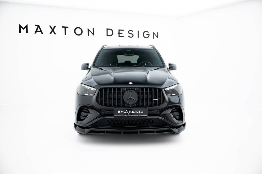Maxton Parts - Frontlippe passend für Mercedes-AMG GLE 53 / AMG-Line SUV / Coupe W167 FL / C167 FL schwarz Hochglanz