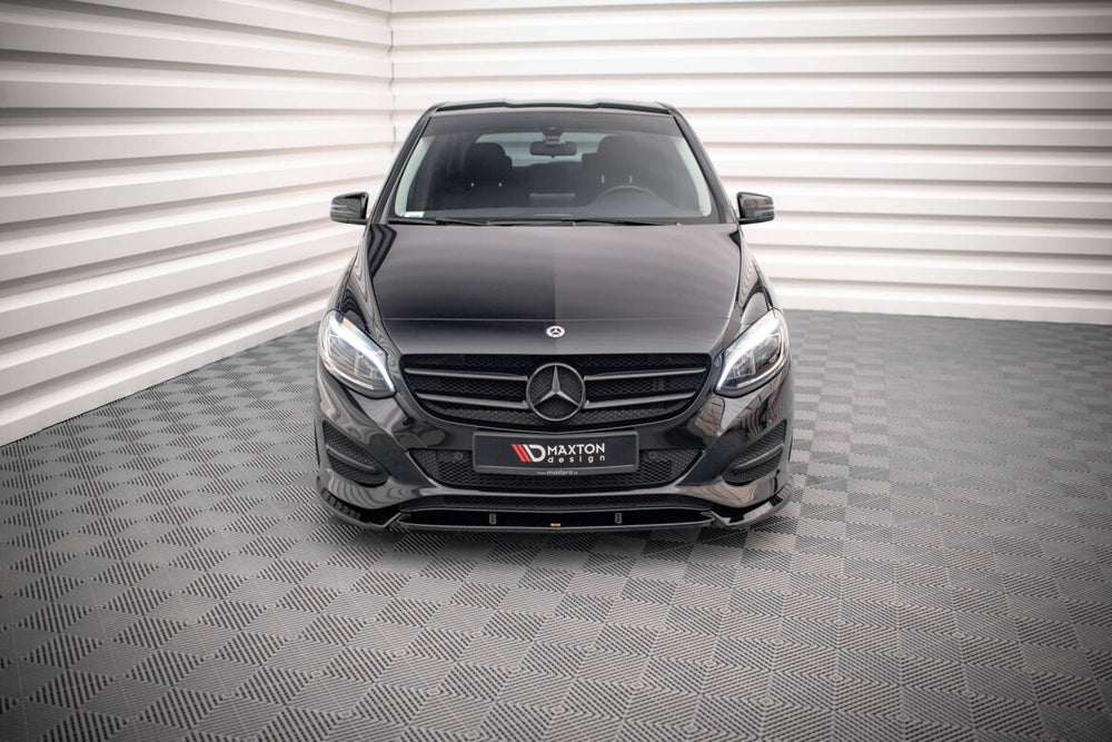 Maxton Parts - Frontlippe passend für Mercedes B W246 FL schwarz Hochglanz