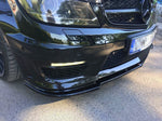 Maxton Parts - Frontlippe passend für Mercedes C63 AMG Limousine / Kombi W204 FL / S204 FL schwarz Hochglanz