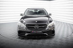 Maxton Parts - Frontlippe passend für Mercedes E63 AMG Limousine W212 FL schwarz Hochglanz