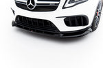 Maxton Parts - Frontlippe passend für Mercedes GLA 45 AMG X156 FL schwarz Hochglanz