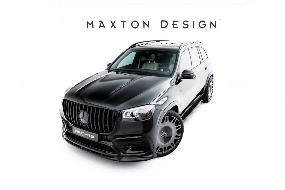 Maxton Parts - Frontlippe passend für Mercedes GLS AMG-Line X167 FL schwarz Hochglanz