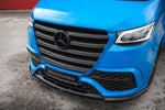 Maxton Parts - Frontlippe passend für Mercedes Sprinter Mk3 schwarz Hochglanz