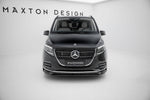 Maxton Parts - Frontlippe passend für Mercedes V-Klasse AMG-Line W447 FL 2 schwarz Hochglanz