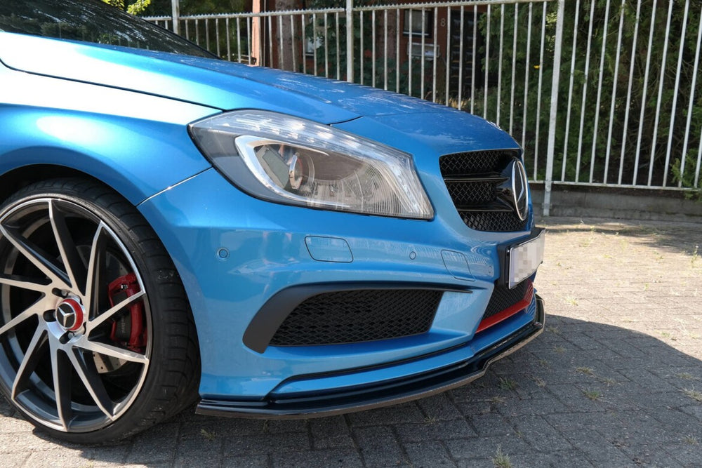 Maxton Parts - Frontlippe passend für Mercedes W176 AMG-LINE vor FL schwarz Hochglanz