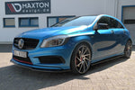 Maxton Parts - Frontlippe passend für Mercedes W176 AMG-LINE vor FL schwarz Hochglanz
