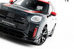 Maxton Parts - Frontlippe passend für Mini Countryman JCW U25 schwarz Hochglanz