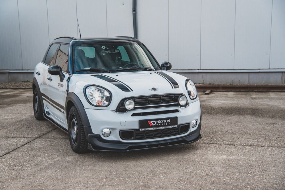 Maxton Parts - Frontlippe passend für Mini Countryman Mk1 JCW schwarz Hochglanz