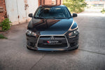 Maxton Parts - Frontlippe passend für Mitsubishi Lancer Sportback Mk8 schwarz Hochglanz