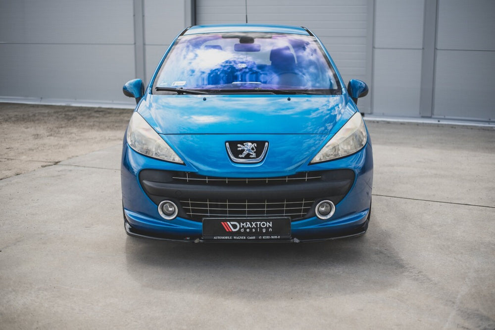 Maxton Parts - Frontlippe passend für Peugeot 207 Sport schwarz Hochglanz
